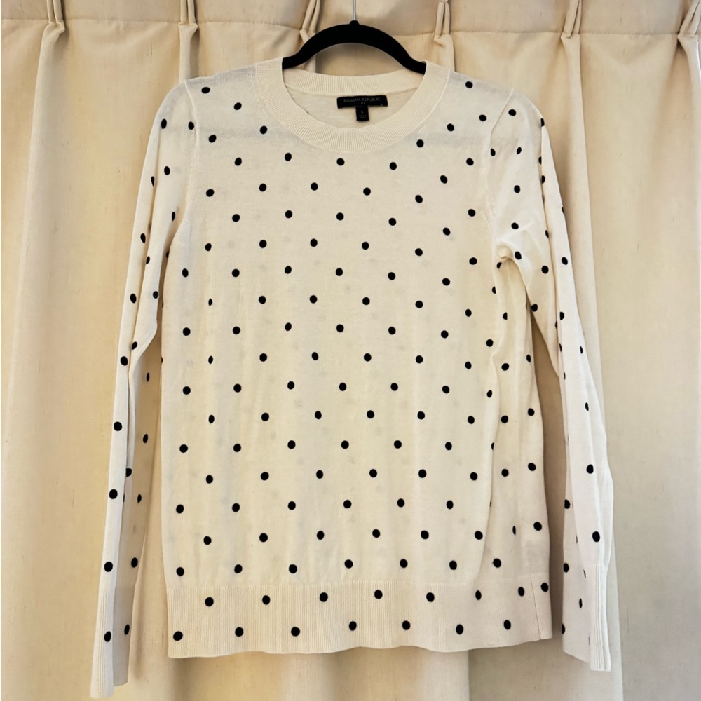 Banana Republic White Knit Sweater